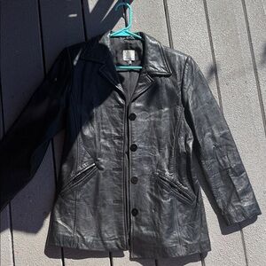 Women's Black Leather Jacket